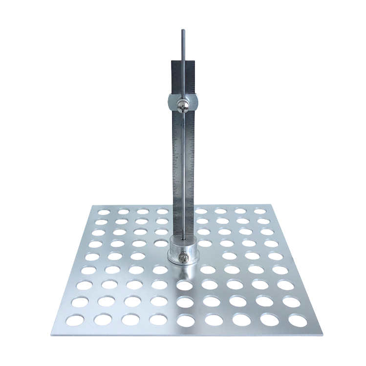 Mineral wool needle thickness gauge